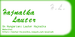 hajnalka lauter business card